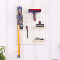 Application of Dyson vacuum cleaner containing shelf wood v7v8v10v11 wall dongle solid wood dyson wall-mounted shelf