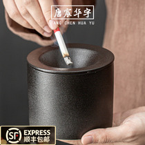 Ashtrays Creativity Individuality Trend Home Living Room Anti-Dust Covered Office Atmosphere Brief ceramic Large Number
