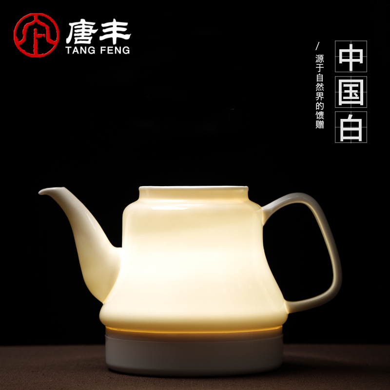 Shadow at electric kettle heat - resistant high - capacity intelligent automatic water dehua white porcelain home office tea kettle