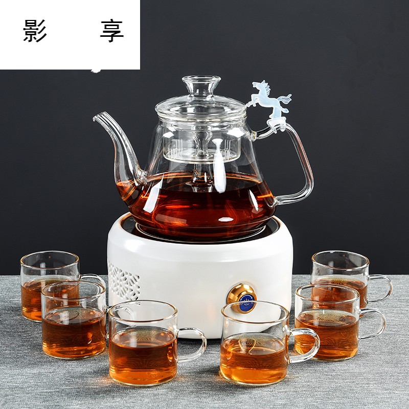 Shadow enjoy household utensils steam boiling tea ware glass teapot black tea electricity TaoLu cooked pu 'er tea, white tea teapot