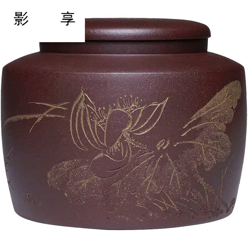 Shadow at yixing purple sand tea caddy fixings wake POTS are scattered receives Wu Jianli all hand up POTS moisture permeability