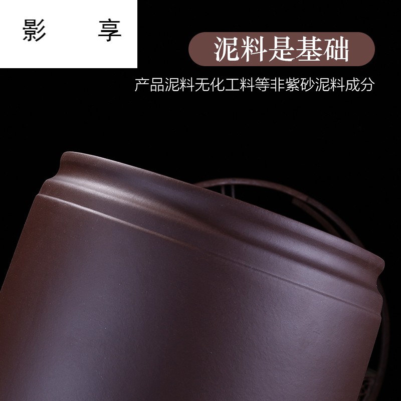 Shadow at yixing purple sand tea pot large all hand carved painting household pu 'er tea urn storage POTS sealed as cans the the ZLS (central authority (central authority