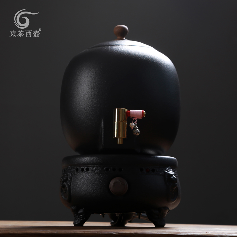 Shadow enjoy warm tea stove high - capacity puer tea boiled tea exchanger with the ceramics electric cylinder DCXH TaoLu temperature POTS of black suit