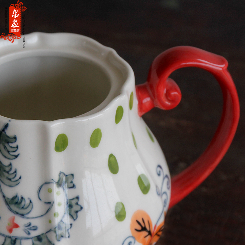 Shadow at home | jingdezhen ceramics continental cold ceramic kettle pot ornament adornment ornament porcelain teapot coloured drawing or pattern