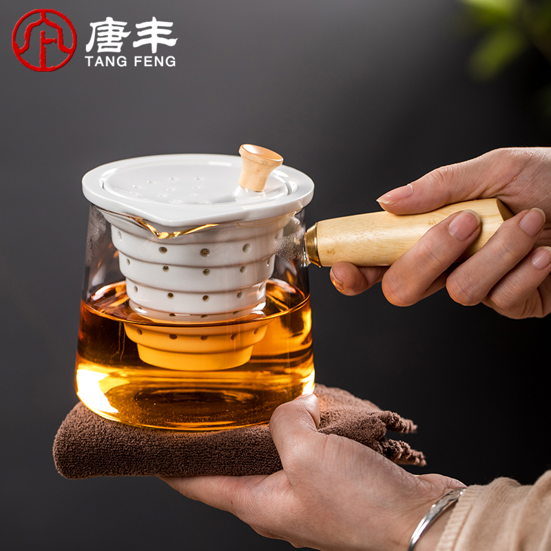 Shadow enjoy electricity TaoLu household boiling tea ware suit side the glass teapot round electric TaoLu glass cup TF
