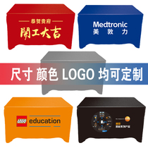 Table cloth custom LOGO print advertising advertising tablecloth stand tablecloth custom design table cloth