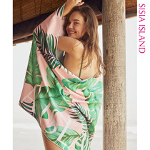 Sisia new European and American beach towel sunscreen shawl outside the ins wind hot spring sports fitness absorbent beach towel