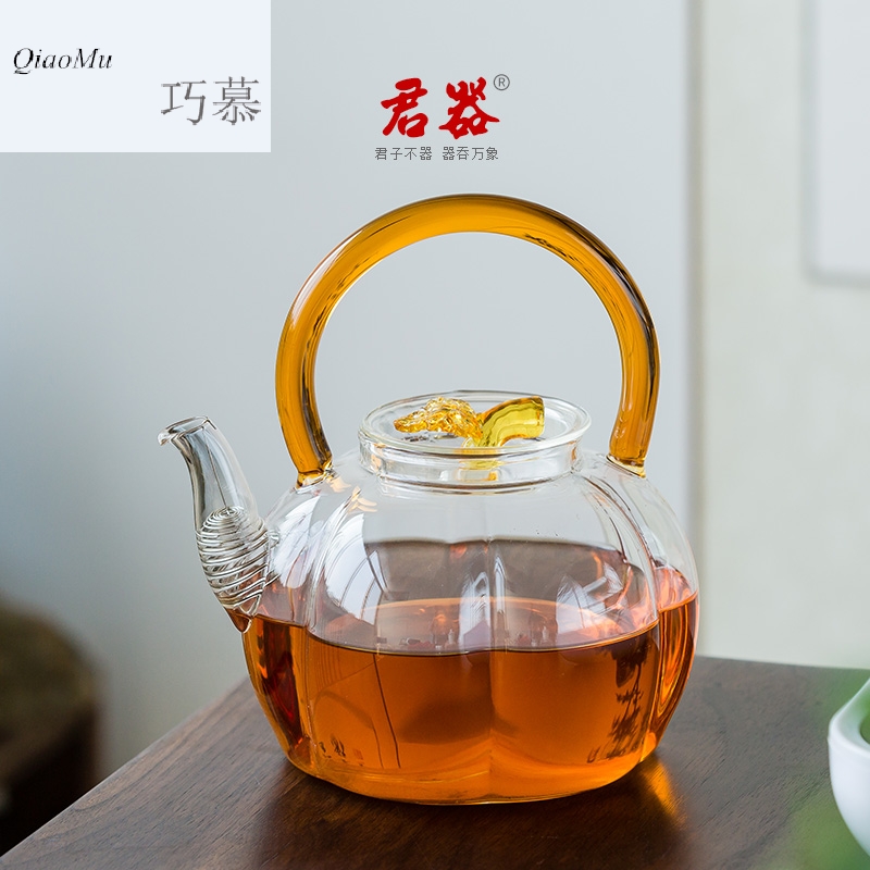 Qiao mu boiled tea sets electric ceramic teapot tea stove glass ceramic kettle large pumpkin pot of household cooking tea