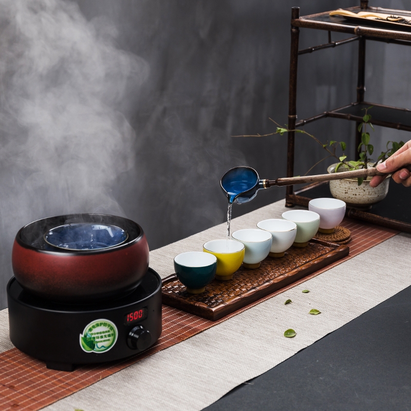 For black tea boiled tea exchanger with the ceramics electric automatic electricity TaoLu steam cooked pu - erh tea tea boiled tea stove teapot tea set