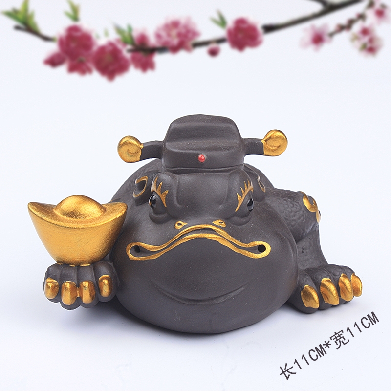 Qiao mu purple sand tea pets play creative furnishing articles furnishing articles a thriving business tea products have kung fu tea taking an on - board ceramics