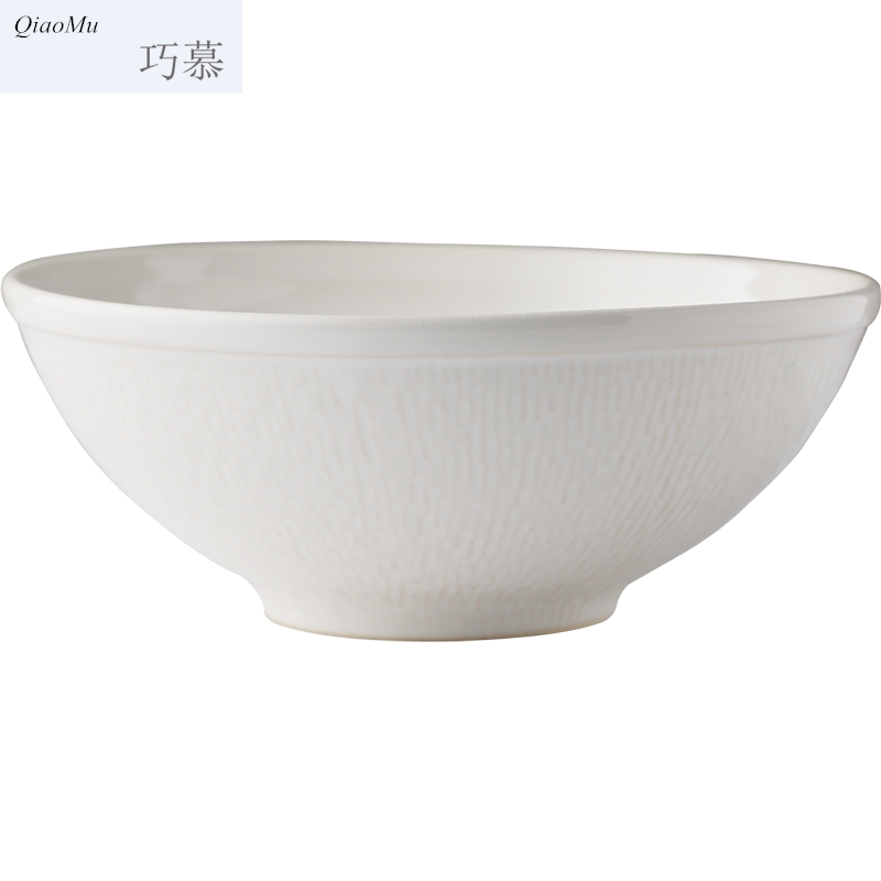 Qiao mu European jobs creative move fruit salad bowl bowl of large - sized ceramic bowl household rainbow such as bowl soup bowl