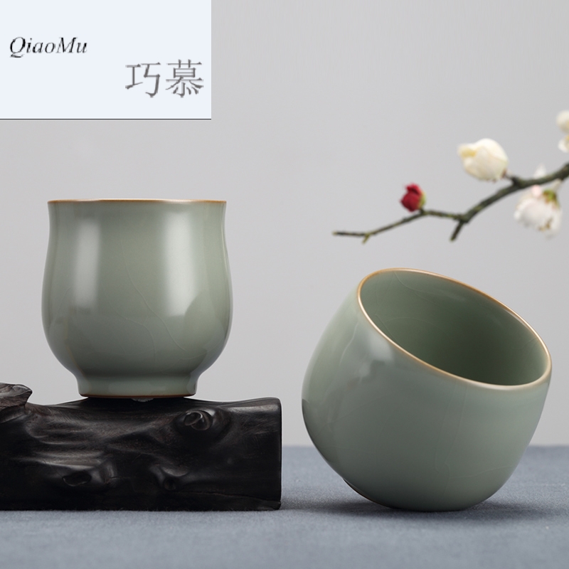 Qiao mu measured your up open cups can raise the master cup of jingdezhen ceramics by hand the cup personal single cup sample tea cup