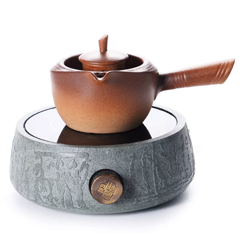 Qiao mu natural new glass pot stone household mini small bluestone boiled tea machine electric TaoLu tea stove kung fu