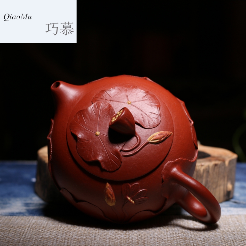 Qiao mu HM yixing it pure manual masters a pot of tea ore mud zhu, lotus lotus seed