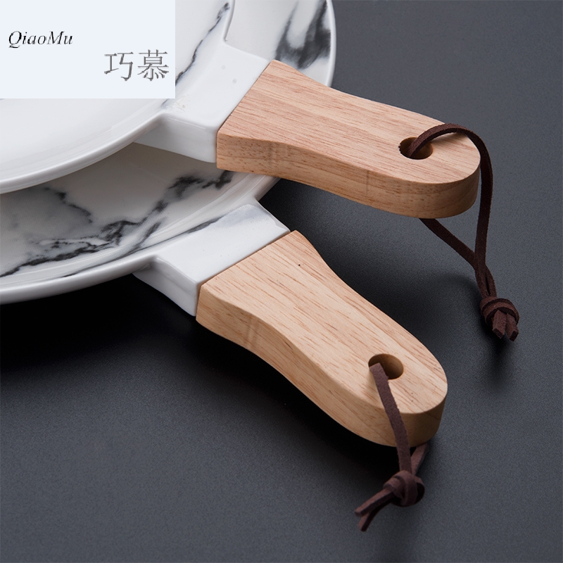 Qiao mu OC creative ceramics steak pan European fruit salad plate of western dessert plate plates disc