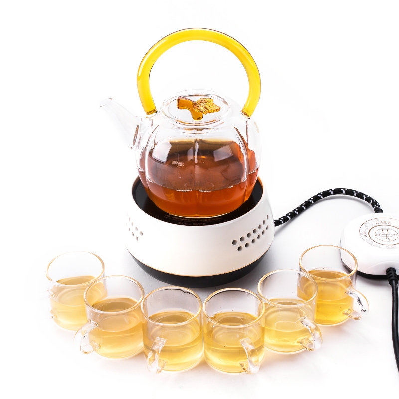 Longed for home opportunely multi - function electric TaoLu more heat resistant glass cooking pot boil water scented tea health tea pot