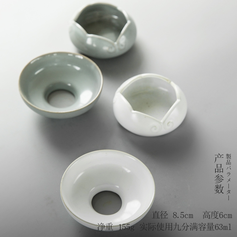 Qiao mu hoops) tea filter ceramic filters filter kung fu tea tea strainer coarse pottery creative tea