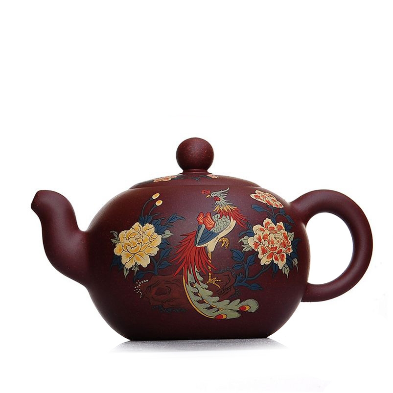 Qiao mu JS yixing undressed ore make violet arenaceous all manual it fine engraving xi shi pot of tea set gift teapot