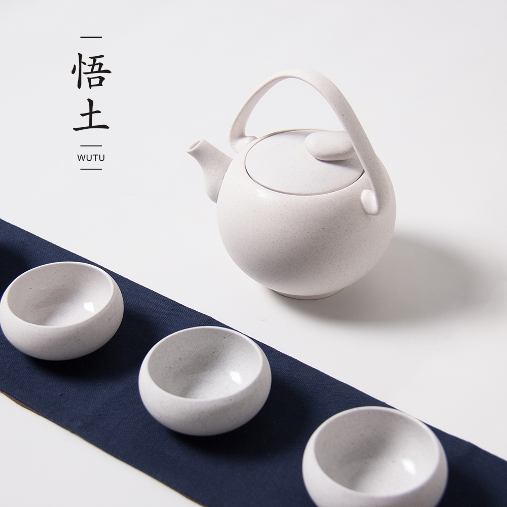 Qiao mu Taiwan tea set reasonable kung fu tea pot cup of a complete set of tea cups ceramic tea bag in the mail