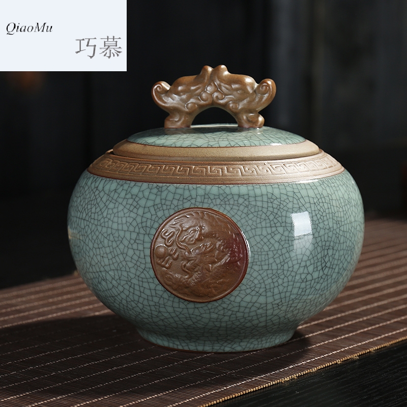 Qiao mu TN elder brother up with ceramic tea pot large red green tea pu - erh tea, white tea sealed as cans of all sorts of dry goods store herbs