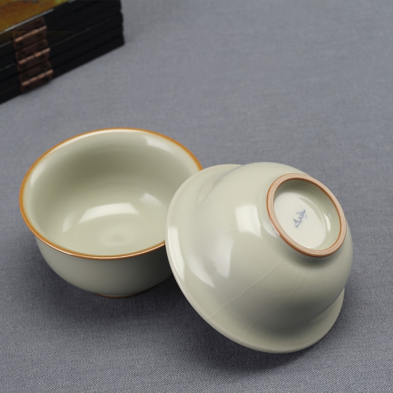 Qiao mu jingdezhen ceramic cups manually measured your up sample tea cup opening can raise the master cup from the single CPU