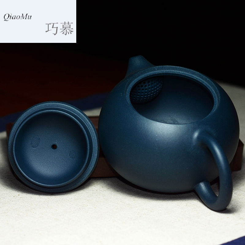 Qiao mu QD yixing it the teapot to play the ball hole of the republic of China green apple in pot famous Xiong Hai only tea by hand