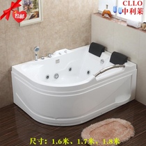 Double bathtub acrylic couple surf massage thermostatic heated tub bath 1 6M1 7 M 1 8 m