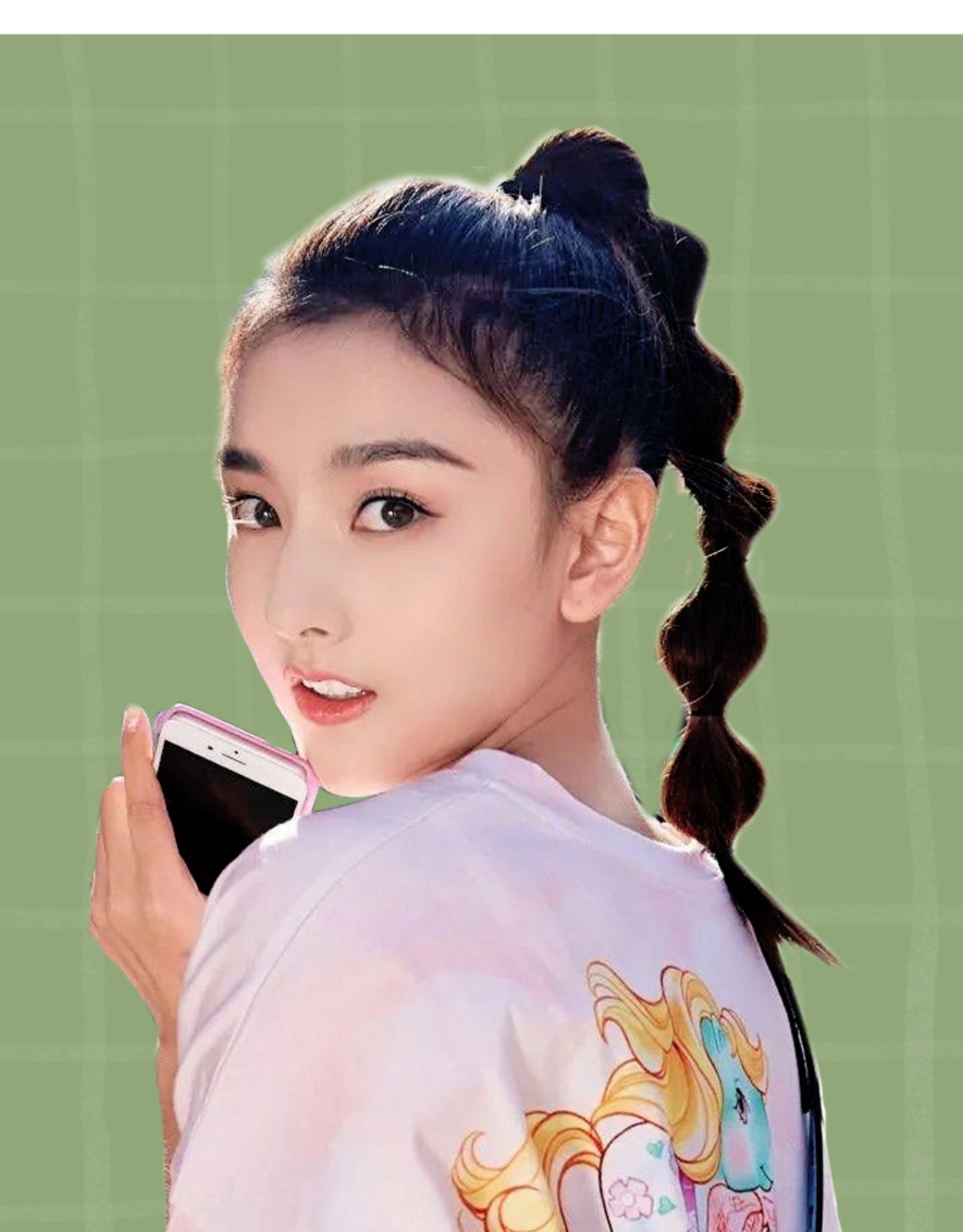 泡泡马尾假发女绑带式网红麻花辫子捆绑双马尾自然蓬松假发马尾辫