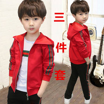 Childrens Clothing Boy Spring Clothing Suit 2020 New Spring Autumn CUHK Child Boy Foreign Air Sports Two Sets Of Tide Clothes