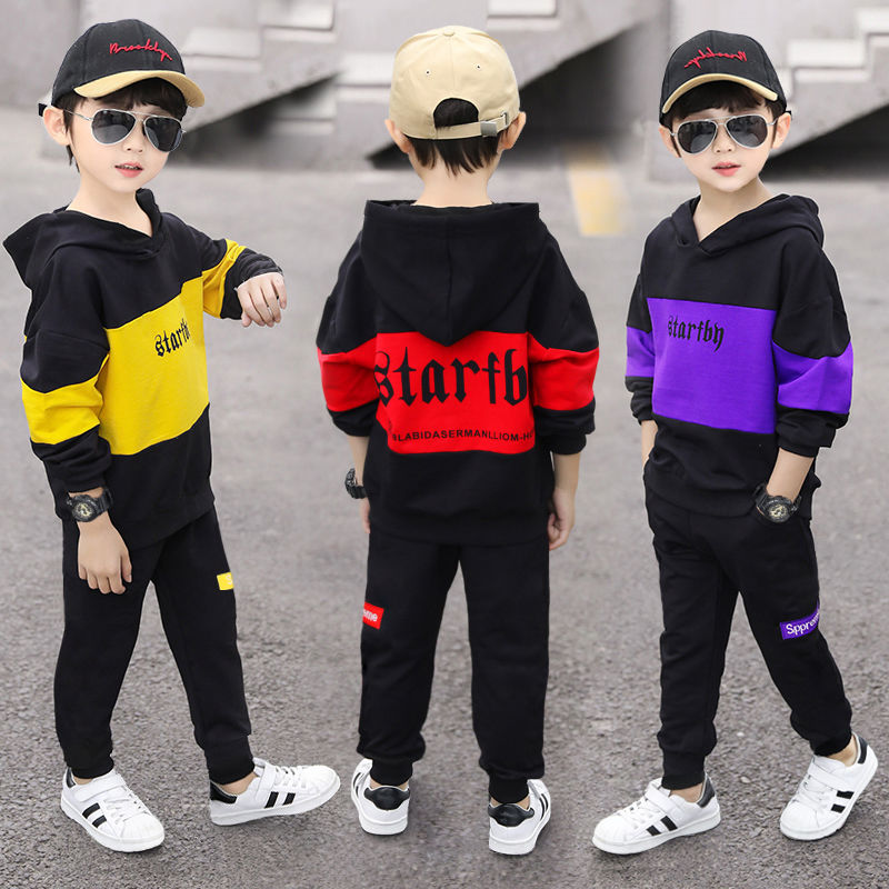 Children's clothing boys' autumn fashion suits 2020 new spring and autumn styles autumn boys and children's handsome clothes trendy