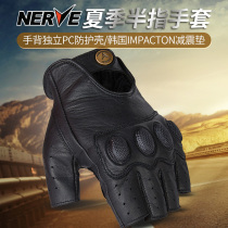 NERVE Nev motorcycle riding gloves half finger men and women Summer breathable locomotive racing Knight equipment anti-fall