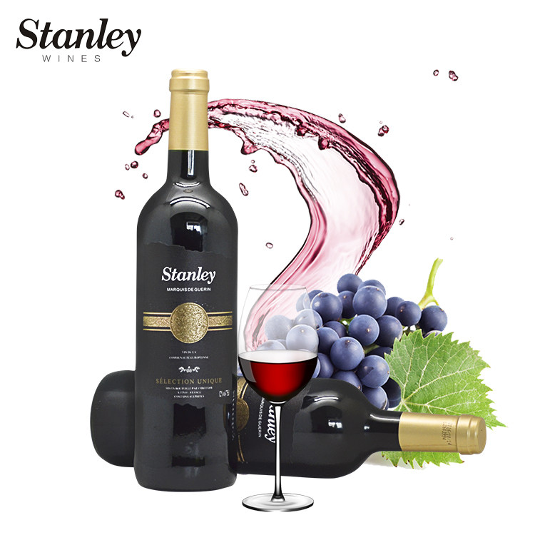 买5送1包邮法国斯坦利红酒750ml波尔多地区原瓶进口 单宁柔顺