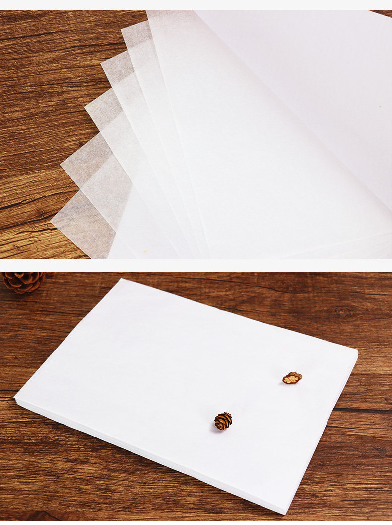 临摹纸字帖通用透明纸墨点字帖硬笔书法用之透明描红薄纸拷贝纸练字