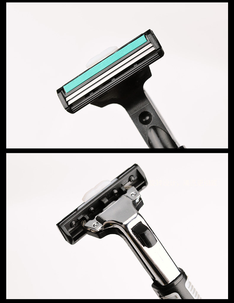 男士手动剃须刀刮胡刀老式刮脸剃胡两层双层刀片简易学生套装