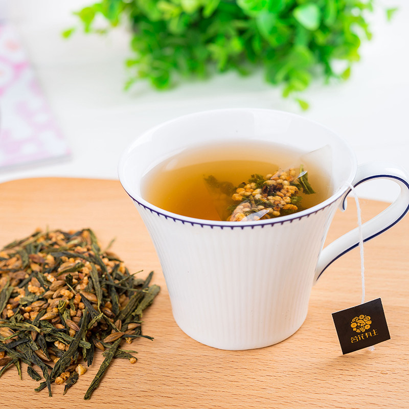 天猫【茗花有主】稻香大麦玄米绿茶组合茶15袋
