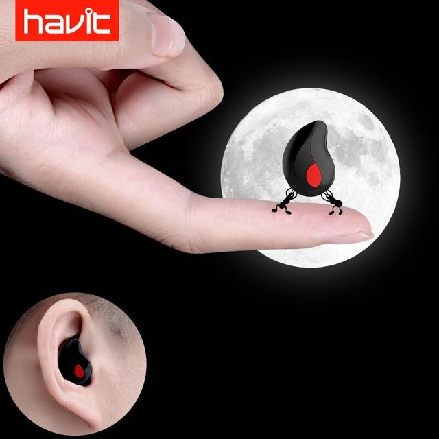 havit/海威特 I3S蓝牙耳机隐形迷你超小运动无线入耳塞开车式小型头戴挂耳vivo苹果单耳oppo手机通用男女微型
