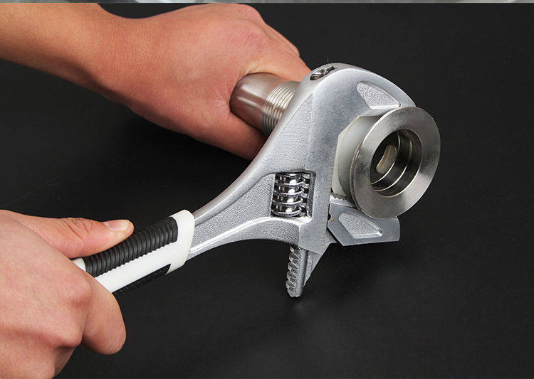 大开口扳手管钳宽口管活两用扳手多功能活口扳手水暖安装维修工具