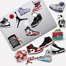 aj shoes Tide brand personality refrigerator snowboard laptop helmet ipad luggage waterproof stickers paper stickers