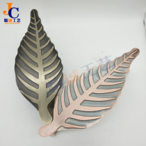 Antique handle door box tree leaf-shaped antique door handle