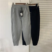 D NA Tina 7331 autumn and winter thickened elastic waist Harun pants womens side zipper nine-point small feet casual sweatpants