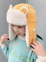 Children Lei Feng Hat tide autumn and winter boys and girls Hawl thicken heat cycling cotton hat to school cold protection face