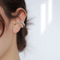 Song Jia same earrings small willing South Li ear clip earrings ear clip earrings pearl clip personality tide
