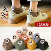 Pure cotton boat socks womens summer thin non-slip heel protection heel deodorant sweat-absorbing invisible shallow mouth womens short socks