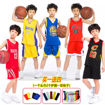 Basketball clothes boy er tong zhuang summer sports shirt suit children junior high school students to wear football