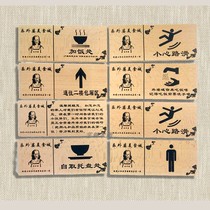 Wooden signboard listed hand-painted creative custom door retro art shop Billboard outdoor wooden wooden sign