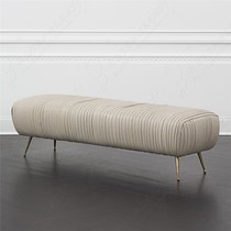 Nordic fashion creative leather shoe stool European sofa pedal stool long clothing store cloakroom test bench