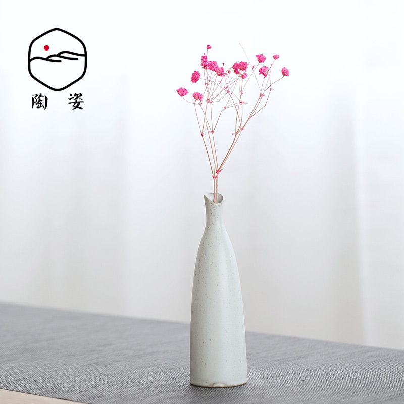 Floret exchanger with the ceramics TaoZi creative furnishing articles manually move Japanese household adornment hydroponic flower vase