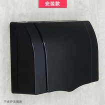 Black type 86 two-position socket waterproof box Double-position type 86 splash-proof box bathroom waterproof switch protective cover