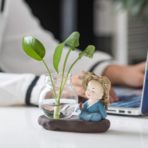 Creative Cute Monk Pendulum Pieces Home Room Living Room TV Cabinet Table Decorations Office Desktop Small Furnishing