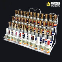 Nail Armor Holder Iron Nail Rack Glue Polish Salon Shop Shelf Table Cosmetic Display Shelf